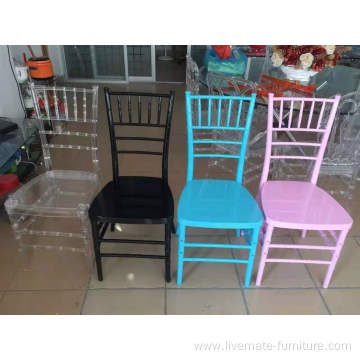 clear resin chair for wedding good price plastic